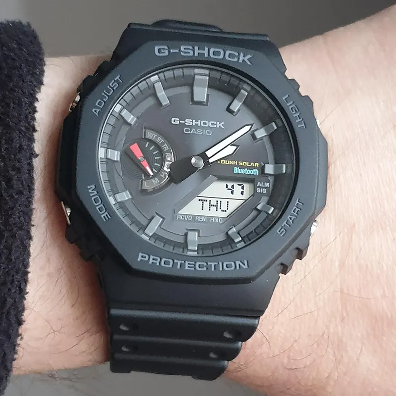 Casio G-Shock Analog-Digital Tough Solar (Bluetooth) Men's Watch- GA-B2100-1ADR